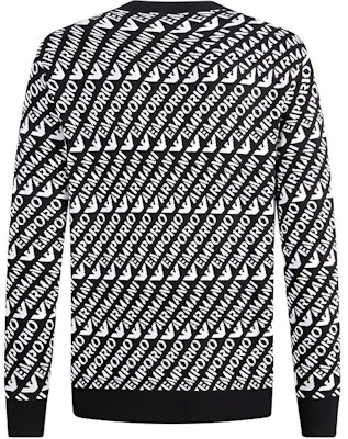 エンポリオアルマーニ SS23 ロゴプリント クルーネックスウェット ネイビー/ホワイト 6R1MU2-1MMKZ-F905 Lookbook エンポリオアルマーニ SS23 ロゴプリント クルーネックスウェット ネイビー/ホワイト 6R1MU2-1MMKZ-F905