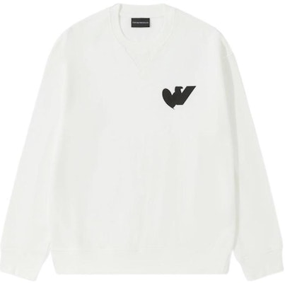 Emporio Armani SS23 Logo Print Loose Fit Crewneck Long Sleeve Sweatshirt White 6L1MB5-1JQNZ-0101 Buy Emporio Armani SS23 Logo Print Loose Fit Crewneck Long Sleeve Sweatshirt White 6L1MB5-1JQNZ-0101