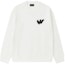 Buy Emporio Armani SS23 Logo Print Loose Fit Crewneck Long Sleeve Sweatshirt White 6L1MB5-1JQNZ-0101