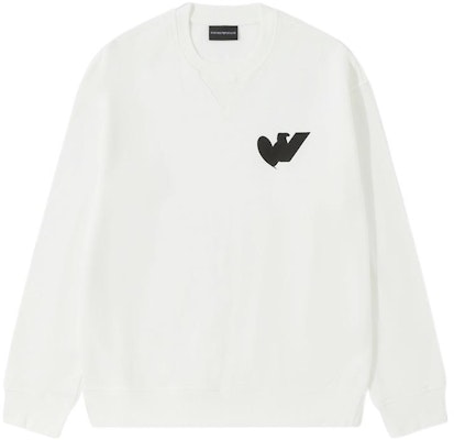 Emporio Armani SS23 Logo Print Loose Fit Crewneck Long Sleeve Sweatshirt White 6L1MB5-1JQNZ-0101 Order Emporio Armani SS23 Logo Print Loose Fit Crewneck Long Sleeve Sweatshirt White 6L1MB5-1JQNZ-0101