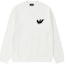 Order Emporio Armani SS23 Logo Print Loose Fit Crewneck Long Sleeve Sweatshirt White 6L1MB5-1JQNZ-0101