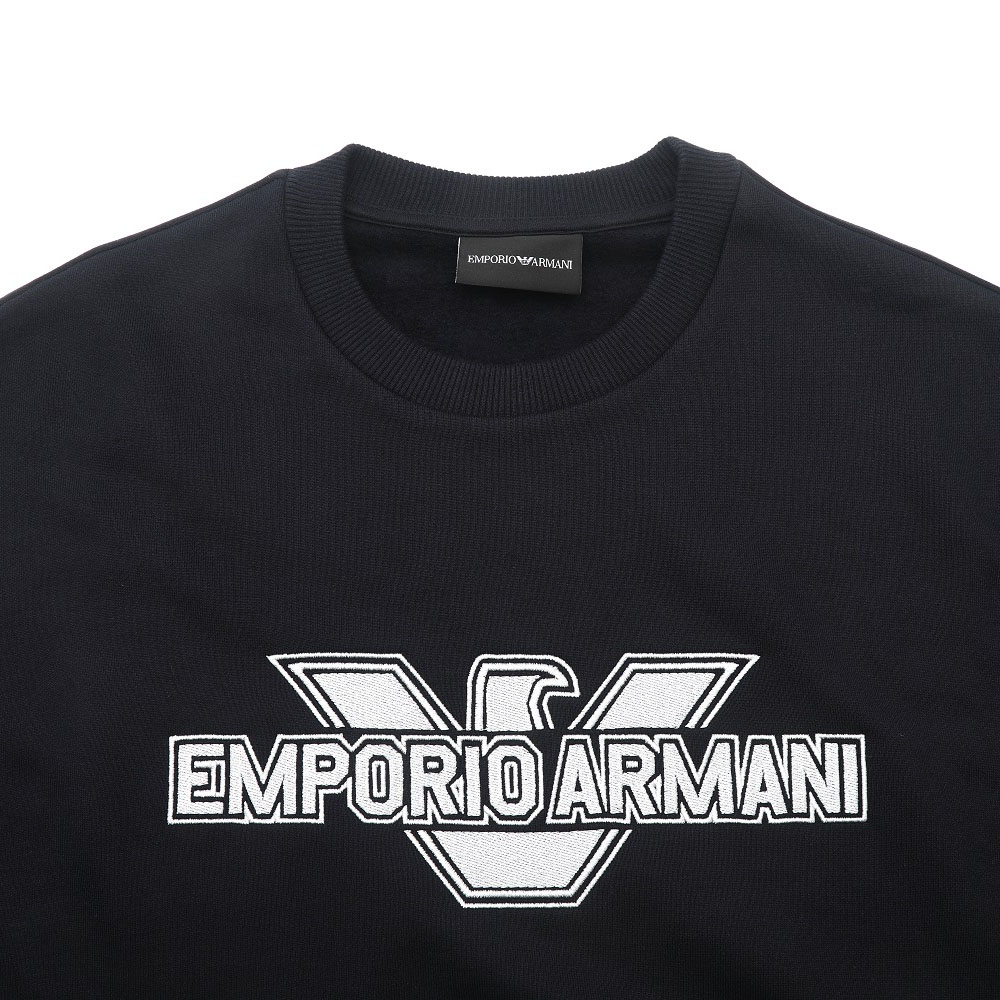 Emporio Armani SS23 Logo Printed Crewneck Sweatshirt in Navy 3R1MDA-1JRIZ-0920 圖 5