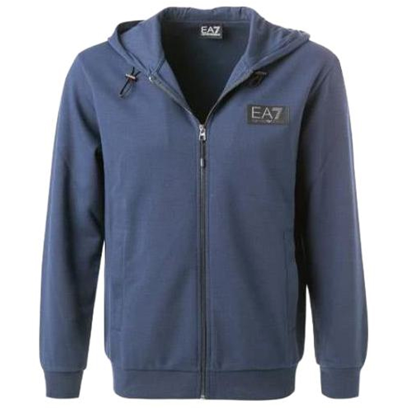 Emporio Armani SS23 Logo Zip-Up Hoodie Jacket Men’s Deep Blue 6RPM82-PJARZ-1554