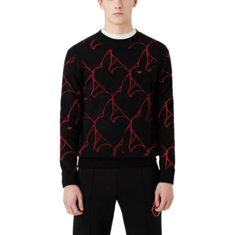 Shop Emporio Armani SS23 Lunar New Year Rabbit Knit Sweater Black  Limited Edition 3R1MXB-1MDYZ-0080