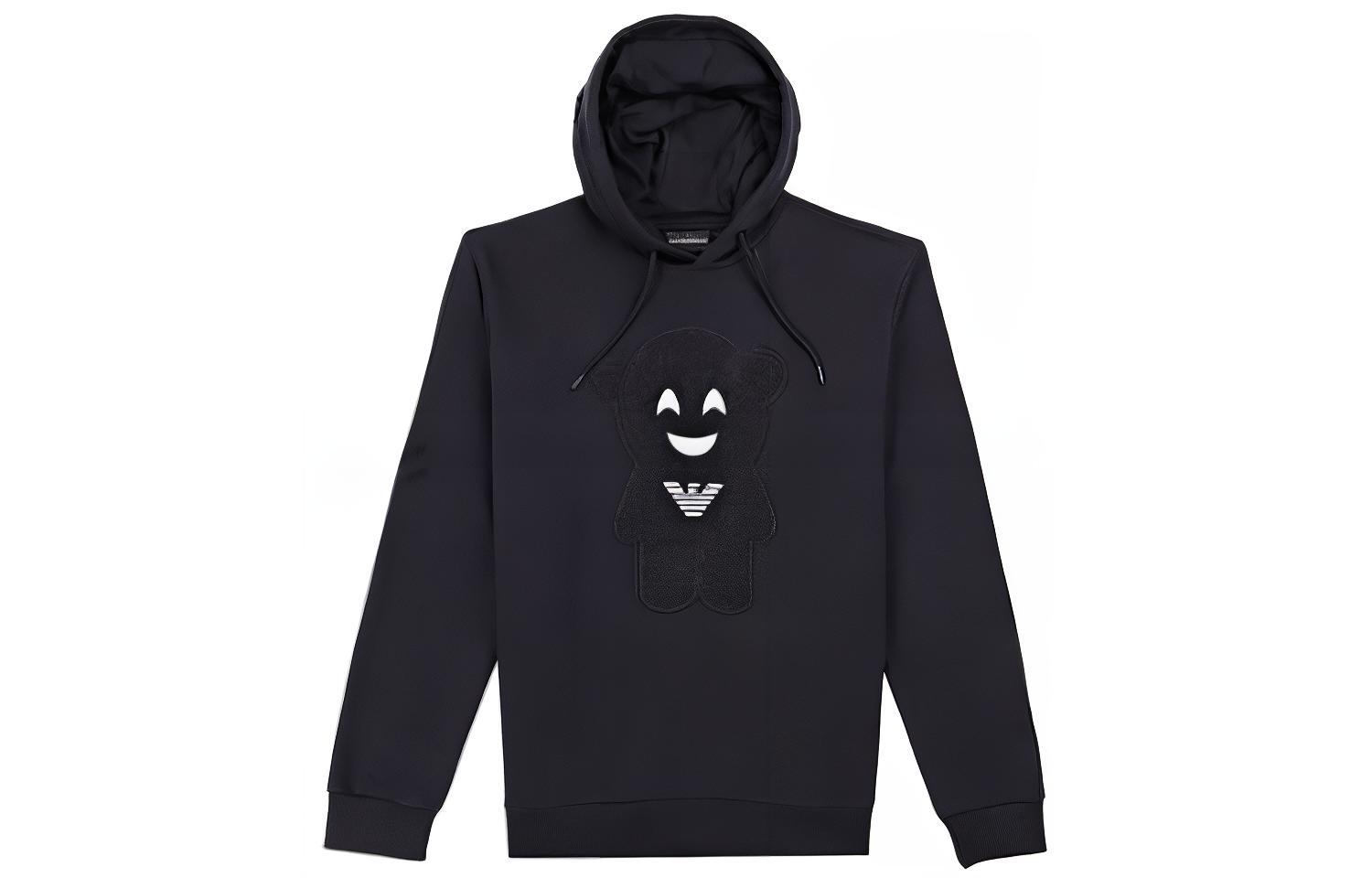 Emporio Armani SS23 Navy Blue Cotton Hoodie 3G1M71-1J07Z-0922