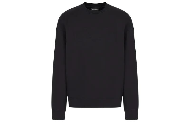 Emporio Armani SS23 Navy Blue Crewneck Long-Sleeve Sweatshirt 3R1MDJ-1JWPZ-09J9
