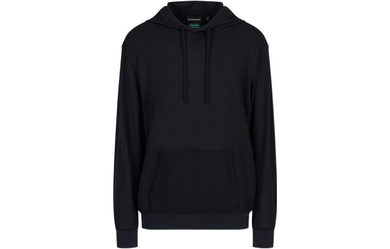 Emporio Armani SS23 Navy Blue Drawstring Hoodie for Men 3R1M7R-1J20Z-0922