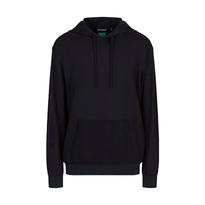 Emporio Armani SS23 Navy Blue Drawstring Hoodie for Men 3R1M7R-1J20Z-0922