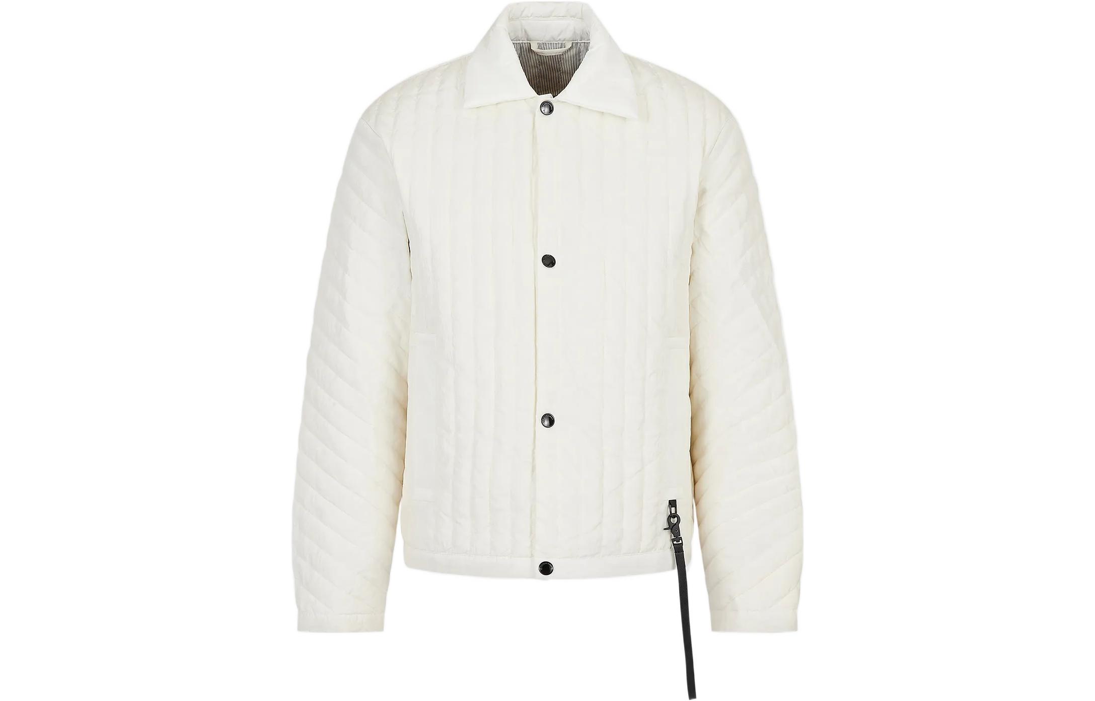 Emporio Armani SS23 Off-White Single-Breasted Long-Sleeve Jacket 3R1BC71-NROZ1-0101