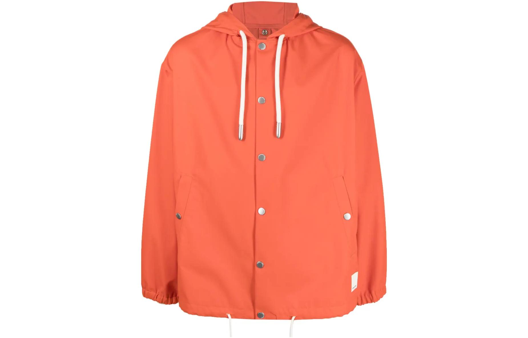 Emporio Armani SS23 Orange Drawstring Hooded Jacket 3R1B8B-1NW1Z-0405