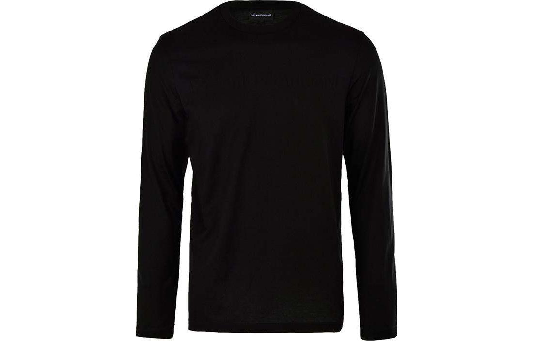 Emporio Armani SS23 Pullover Solid Long Sleeve Sweatshirt Navy - 6G1TL6-JHWZ-F951