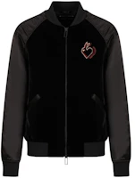 EMPORIO ARMANI SS23 Rabbit Embroidery Satin Bomber Jacket Men Black 3R1BD5-1NSAZ-0999 EMPORIO ARMANI SS23 Rabbit Embroidery Satin Bomber Jacket Men Black 3R1BD5-1NSAZ-0999