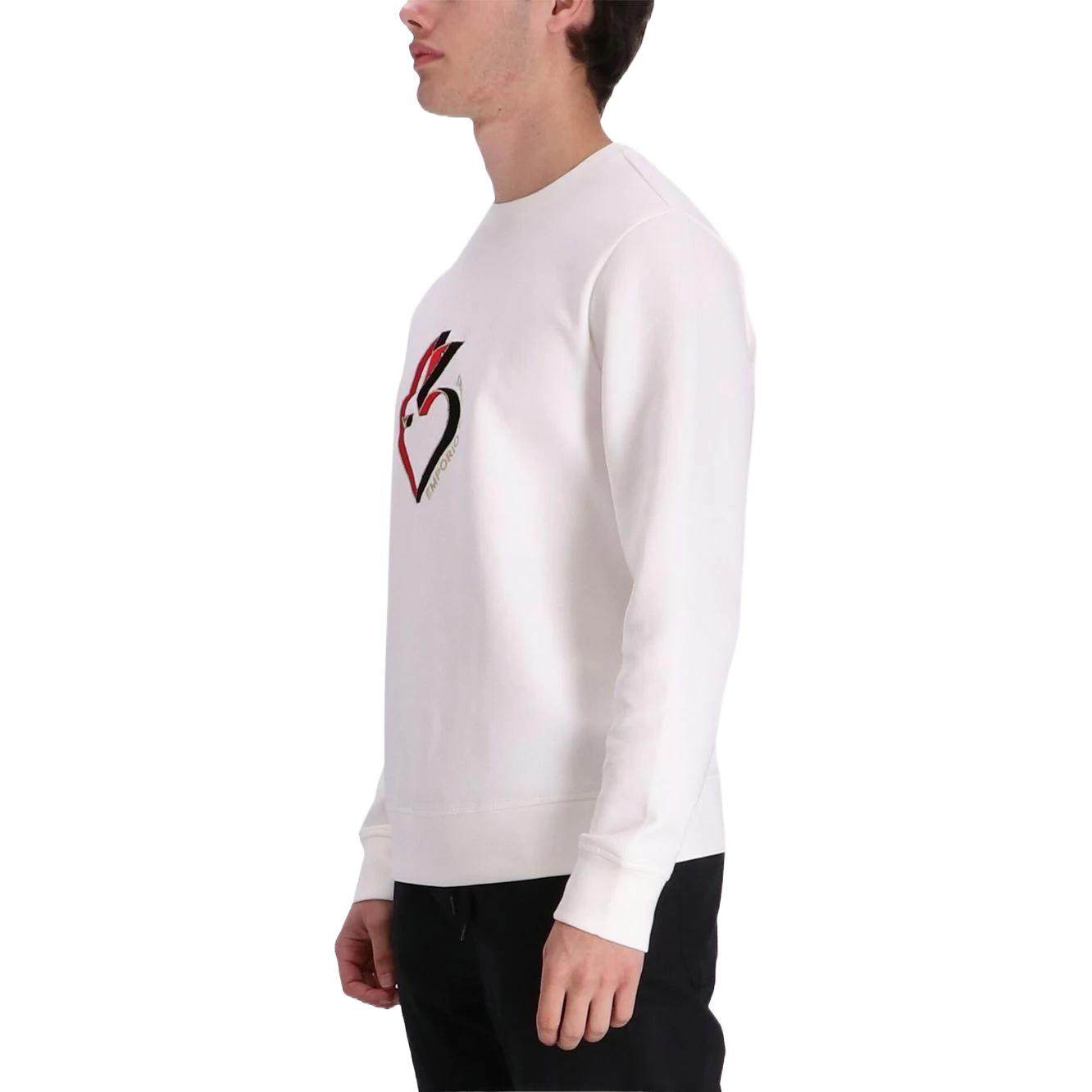 Emporio Armani SS23 Rabbit Print Pullover Crewneck Sweatshirt Men Light Pink 3R1MBJ1JHSZ-0101 圖 5