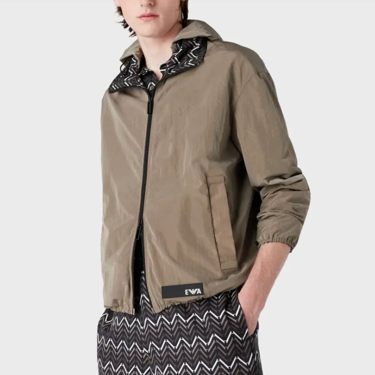 Emporio Armani SS23 Reversible Herringbone Long-Sleeve Jacket  Black 3R1BR7-1NTDZ-F744 圖 5