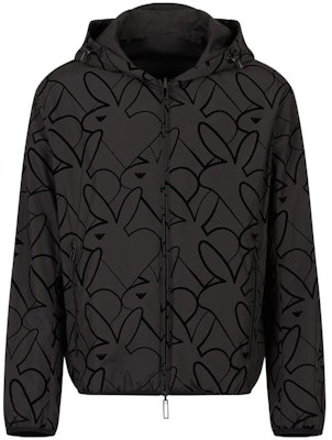 Emporio Armani SS23双面连帽夹克 黑色兔年印花外套. 3R1BD4-1NRZZ-F062 Order Emporio Armani SS23双面连帽夹克 黑色兔年印花外套. 3R1BD4-1NRZZ-F062