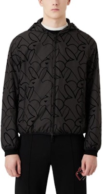 Emporio Armani SS23双面连帽夹克 黑色兔年印花外套. 3R1BD4-1NRZZ-F062 Details for Emporio Armani SS23双面连帽夹克 黑色兔年印花外套. 3R1BD4-1NRZZ-F062