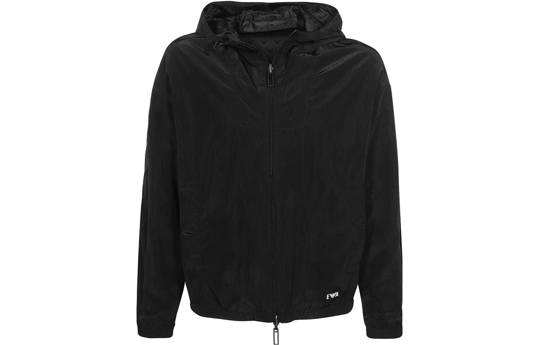 EMPORIO ARMANI SS23 Reversible Logo Print Hooded Jacket  Black. 3R1BQ9-1NVSZ-F073 圖 3