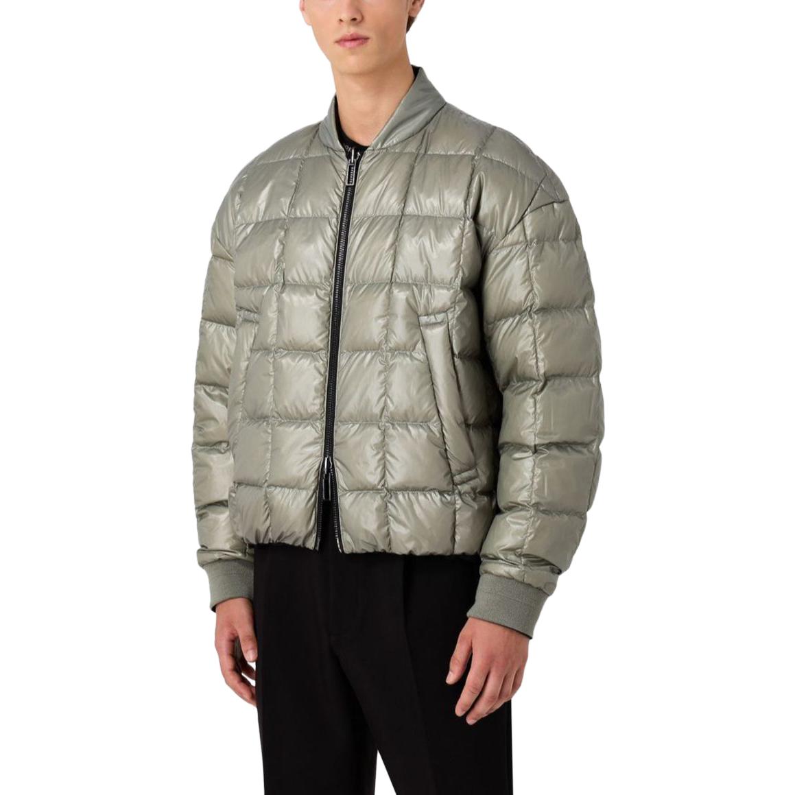 Cheap EMPORIO ARMANI SS23 Jaket Puff Logo Boleh Balik Hitam 6R1B84-1NHMZ-0066