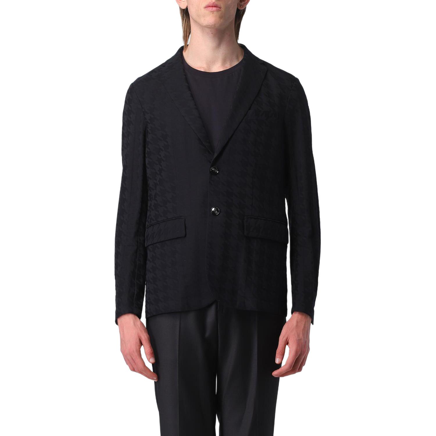 Emporio Armani SS23 Slim-Fit Single-Breasted Blazer Navy Blue 3R1GM1-1JGYZ-09J4