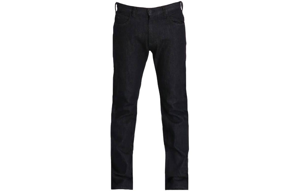 Order EMPORIO ARMANI SS23 Seluar Jeans Lelaki Slim Fit Hitam Potongan Lurus. 8N1J45-1D5QZ-0005
