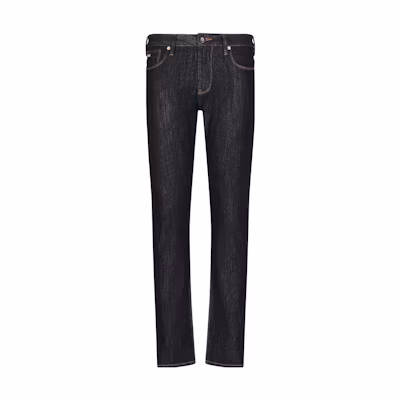 EMPORIO ARMANI SS23 Slim Fit Low-Rise Straight Jeans Men’s Deep Blue 3R1J06-1DPXZ-0941