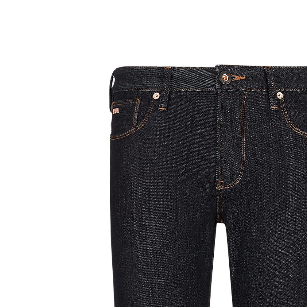 Sizing EMPORIO ARMANI SS23 Seluar Jeans Slim Fit Rendah Lurus Lelaki Biru Gelap 3R1J06-1DPXZ-0941