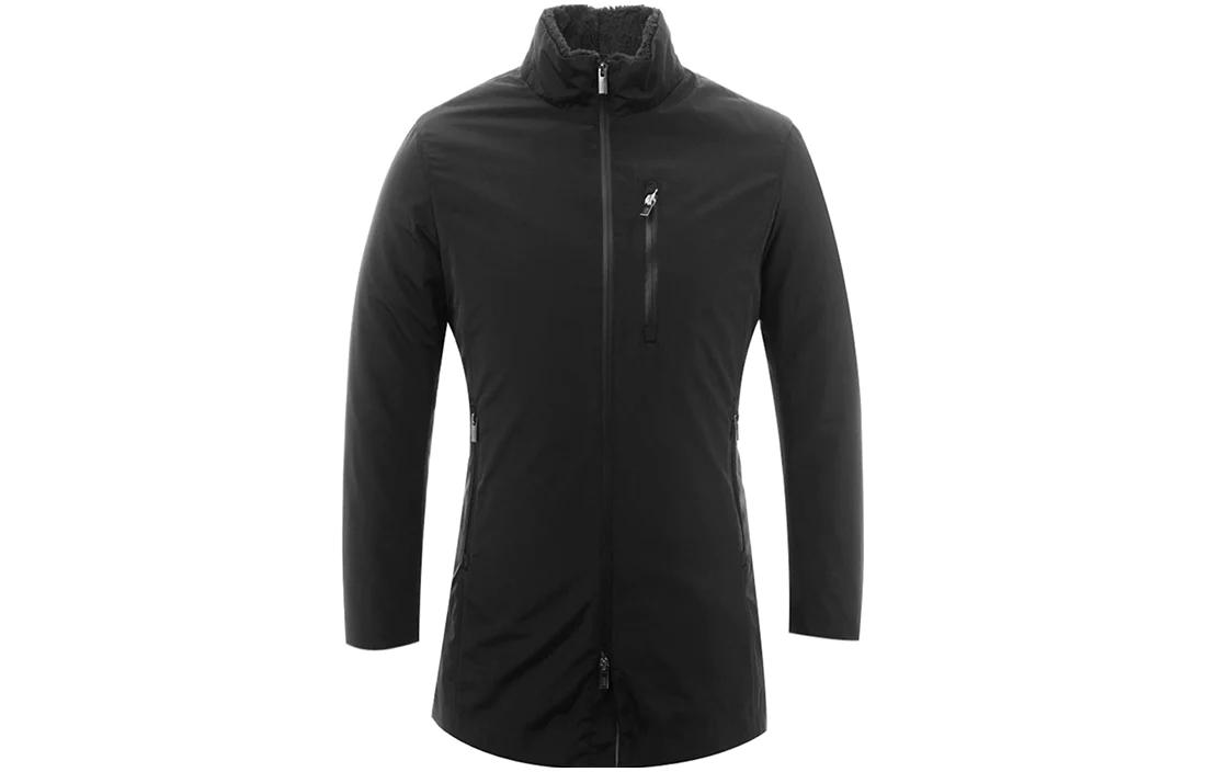 Emporio Armani SS23 Solid Black Casual Zip-Up Jacket UCB10W-UCW20-999