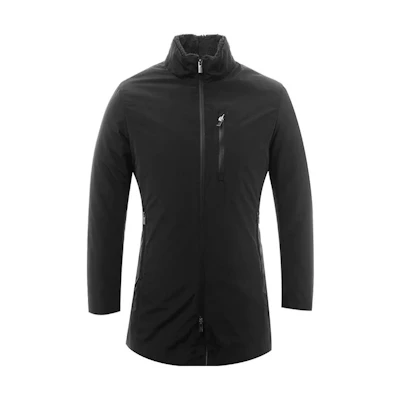 Emporio Armani SS23 Solid Black Casual Zip-Up Jacket UCB10W-UCW20-999