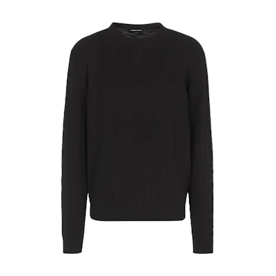 Emporio Armani SS23 Solid Color Crewneck Knit Sweatshirt 3RSMA3S-MA4Z1-UC99