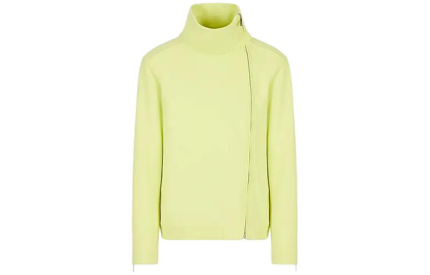 Emporio Armani SS23 Solid Color High Neck Long Sleeve Sweatshirt Yellow Men 3R1B6V1-JZ1Z1-0206