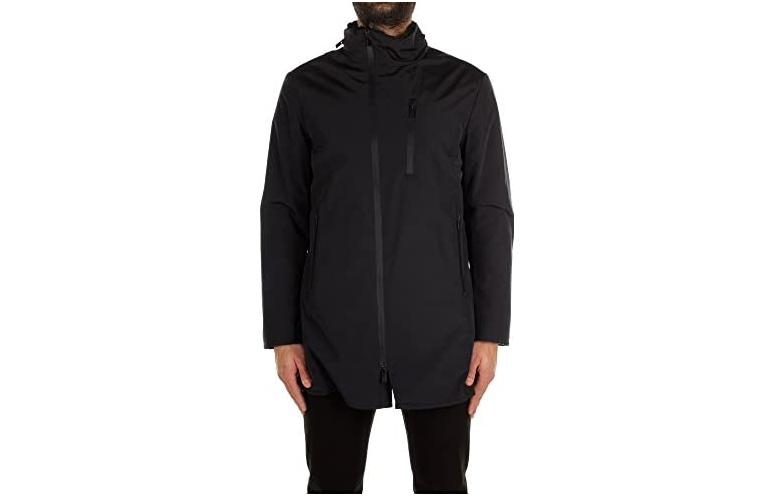 Emporio Armani SS23 Solid Color Hooded Jacket Navy Blue - SCB12W-SCW22-922