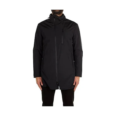 Emporio Armani SS23 Solid Color Hooded Jacket Navy Blue - SCB12W-SCW22-922