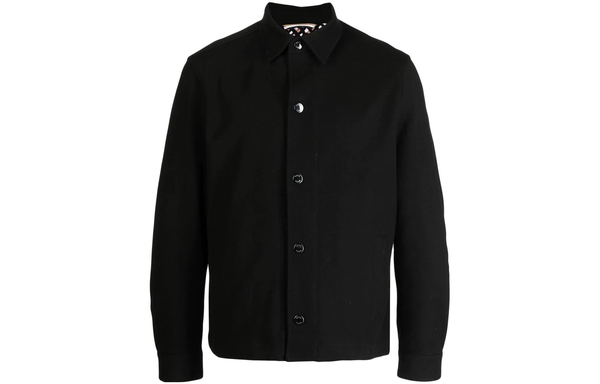 Emporio Armani SS23 Solid Color Single-Breasted Jacket - Black H31R02-C1452-9999