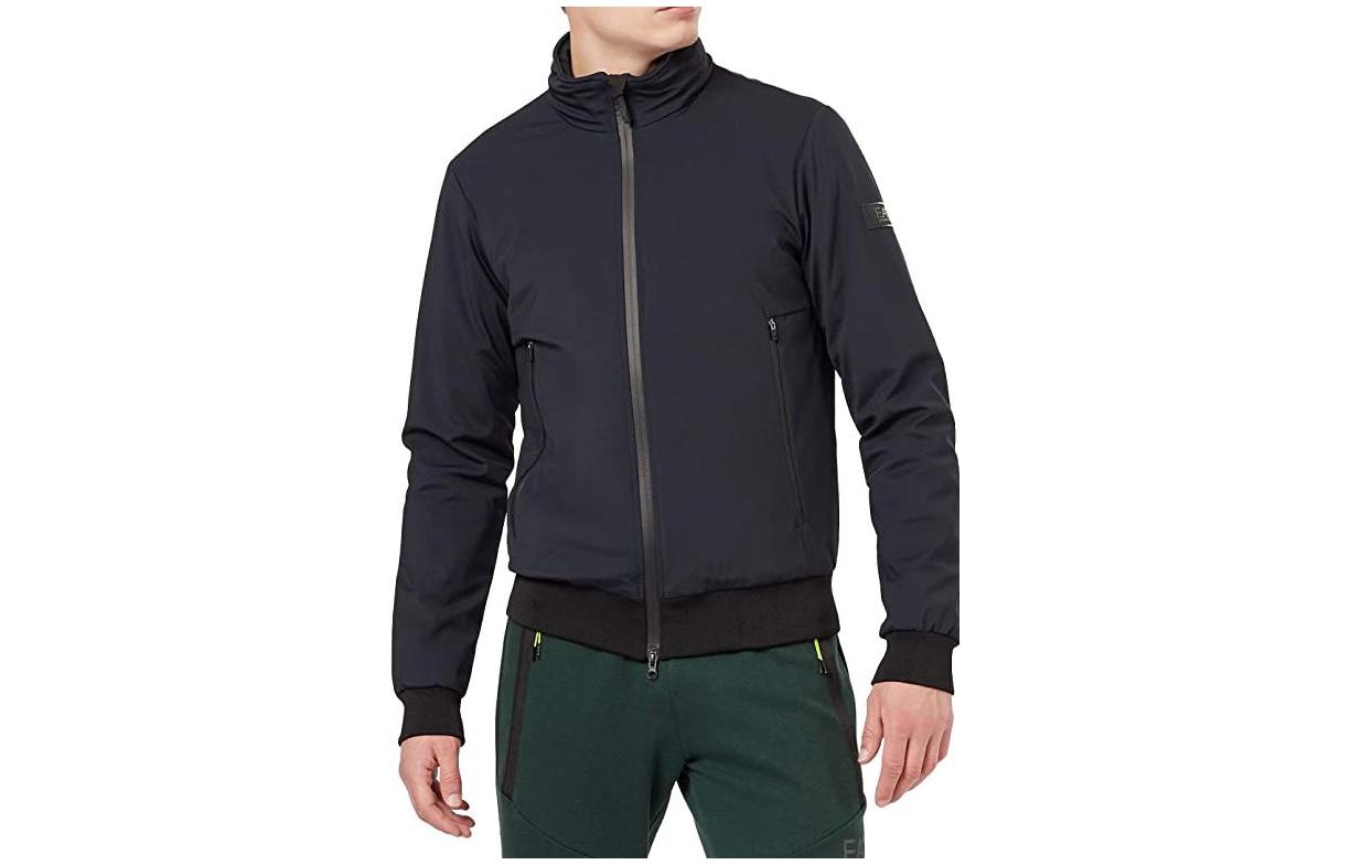 Emporio Armani SS23 Solid Color Stand Collar Zipper Jacket 6GPB65-PNR2Z-0208