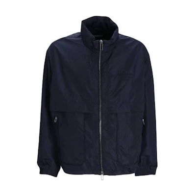 Emporio Armani SS23 Solid Color Zip-Up Hoodie Jacket Black 3R1BC2-1NRMZ-0920