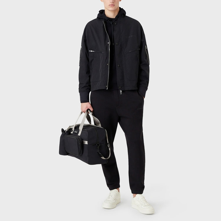 Emporio Armani SS23 Solid Drawstring Hoodie Navy Blue Oversized Fit 3R1MBG-1JHSZ1-0920 圖 3