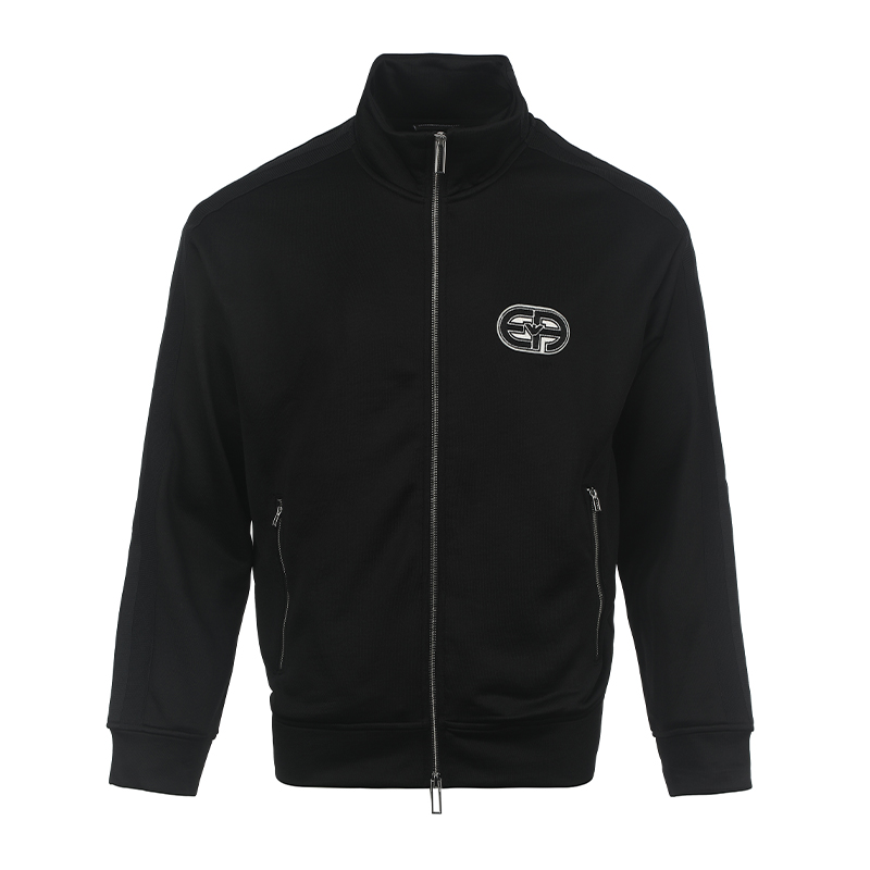 Emporio Armani SS23 Solid Logo Jacket Black 3R1MCX-1JLYZ-0999