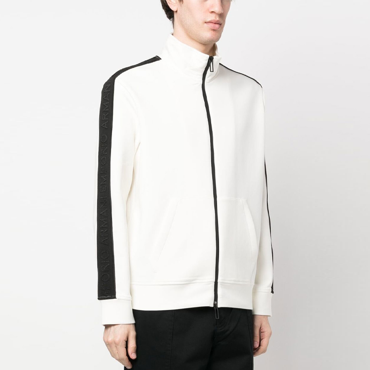Cheap Emporio Armani SS23 男士长袖 logo织带拉链夹克外套 3R1MBA-1JHSZ-0101
