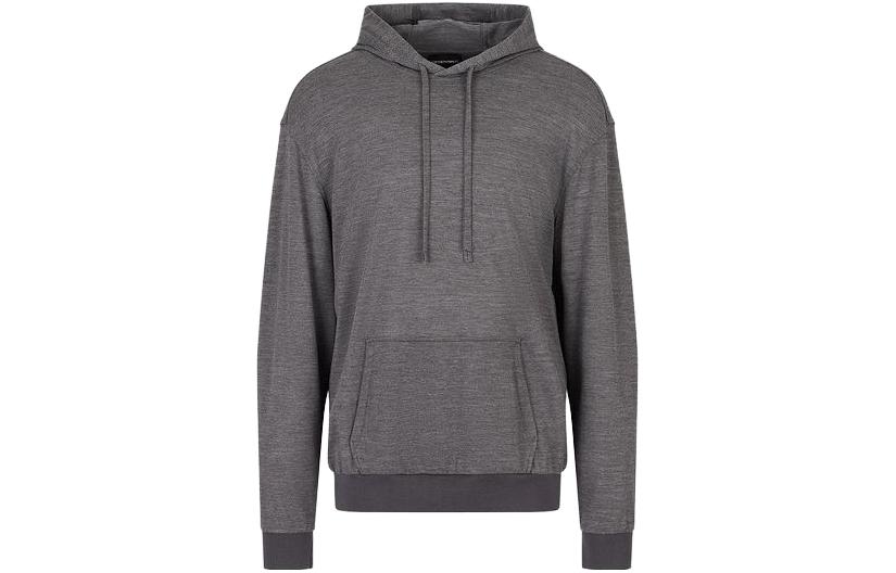 Emporio Armani SS23 Solid Wool Hoodie Dark Grey 3R1M7R1-J20Z1-0630