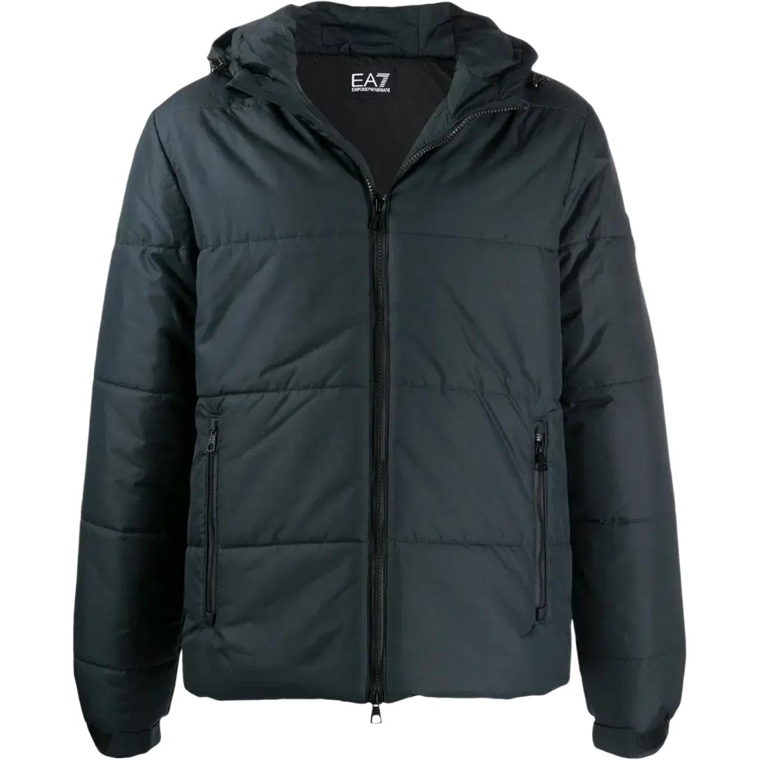 Emporio Armani SS23 Solid Zip-Up Hoodie Jacket - Blue 6GPB49-PNU8Z-1578