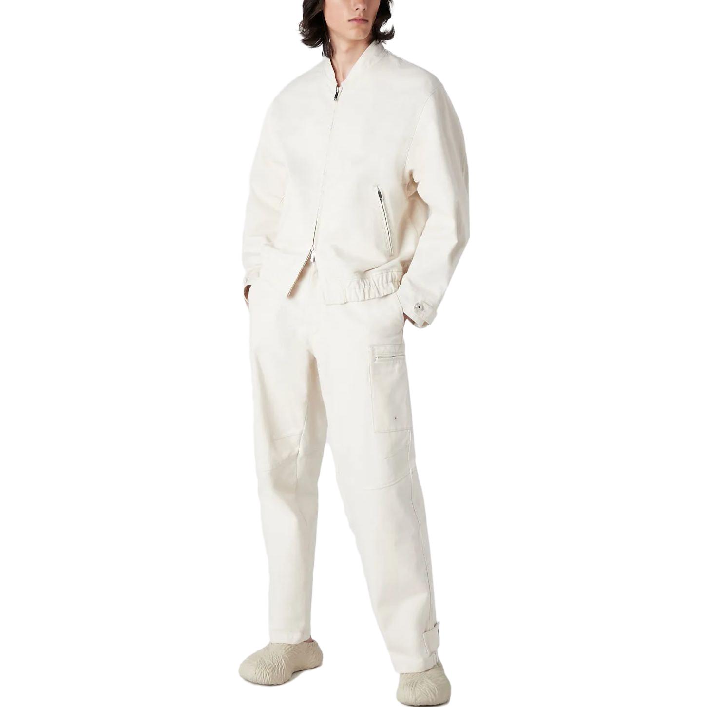 Lookbook Emporio Armani SS23 白色刺繡Logo拉鍊棒球外套 3R1B6X1-DS9Z1-0101