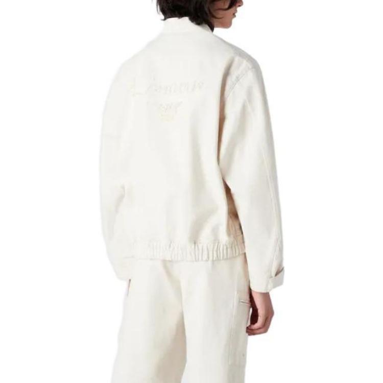 Purchase Emporio Armani SS23 白色刺繡Logo拉鍊棒球外套 3R1B6X1-DS9Z1-0101