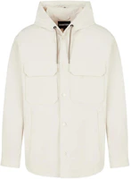 Emporio Armani SS23 White Solid Drawstring Hooded Jacket 3R1BN0-1NTFZ-0133 Emporio Armani SS23 White Solid Drawstring Hooded Jacket 3R1BN0-1NTFZ-0133