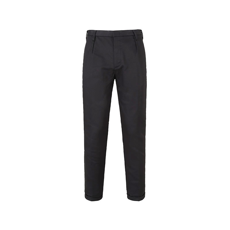 Emporio Armani SS24  Black Casual Pants with Zipper Pocket. 8N1PF4-1NMMZ-0999