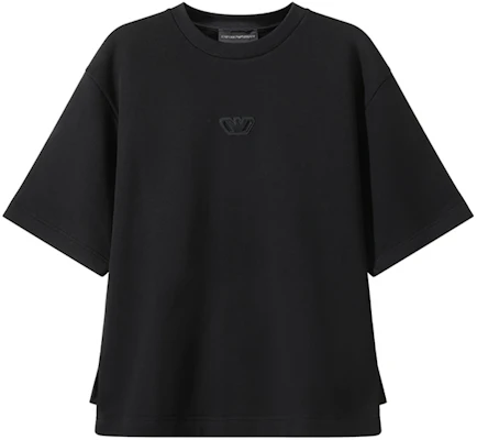 安普里奥阿玛尼 SS24 黑色徽标贴布圆领T恤. 3D1T6Z-1J6IZ-0999 Buy 安普里奥阿玛尼 SS24 黑色徽标贴布圆领T恤. 3D1T6Z-1J6IZ-0999