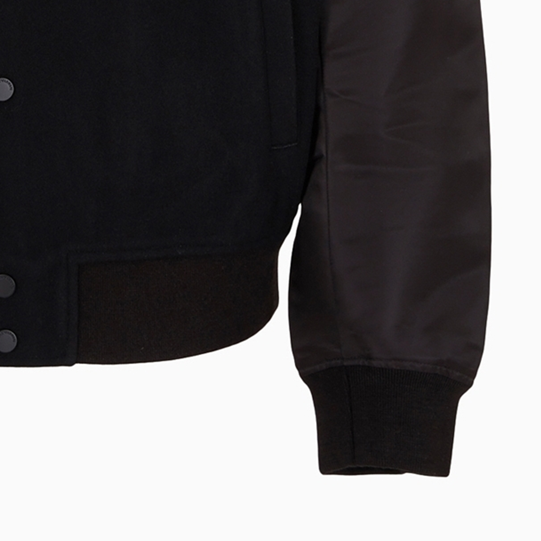 Sizing EMPORIO ARMANI SS24 黑色LOGO圖案長袖外套大衣 3D1BD9-1NHNZ-0999