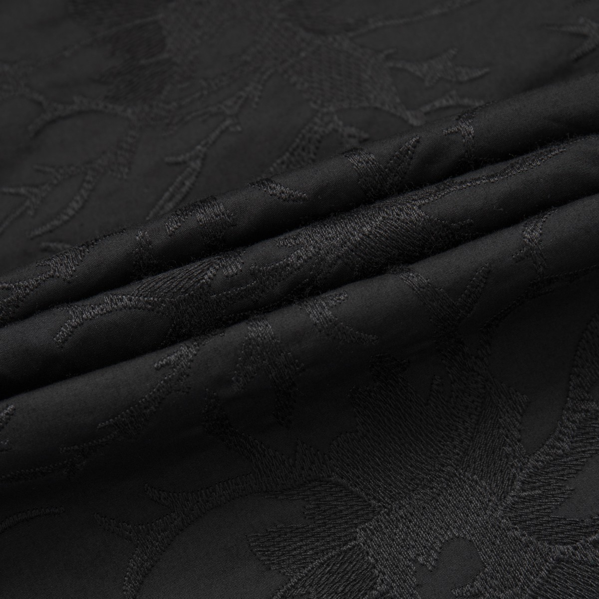 Sizing EMPORIO ARMANI SS24 Kemeja Hitam Monogram Lengan Pendek Kancing Depan 3D1CG3-1NQMZ-0999