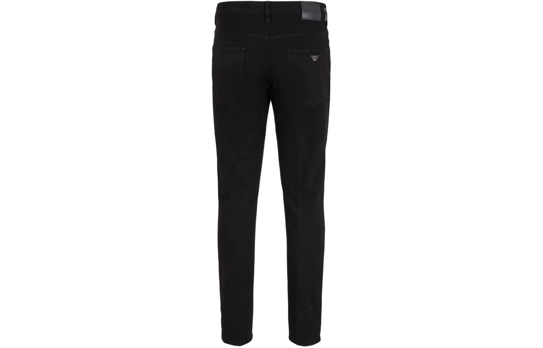 EMPORIO ARMANI SS24  Black Solid Casual Denim Jeans with Zipper Pockets 3D1J06-1DTFZ-0005 圖 3