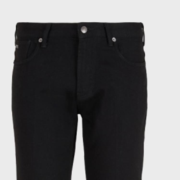 EMPORIO ARMANI SS24  Black Solid Casual Denim Jeans with Zipper Pockets 3D1J06-1DTFZ-0005 圖 5