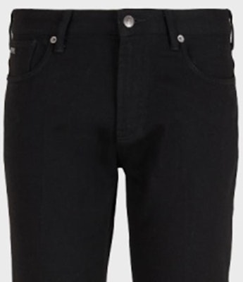 EMPORIO ARMANI SS24 Black Solid Casual Denim Jeans with Zipper Pockets 3D1J06-1DTFZ-0005 Purchase EMPORIO ARMANI SS24 Black Solid Casual Denim Jeans with Zipper Pockets 3D1J06-1DTFZ-0005